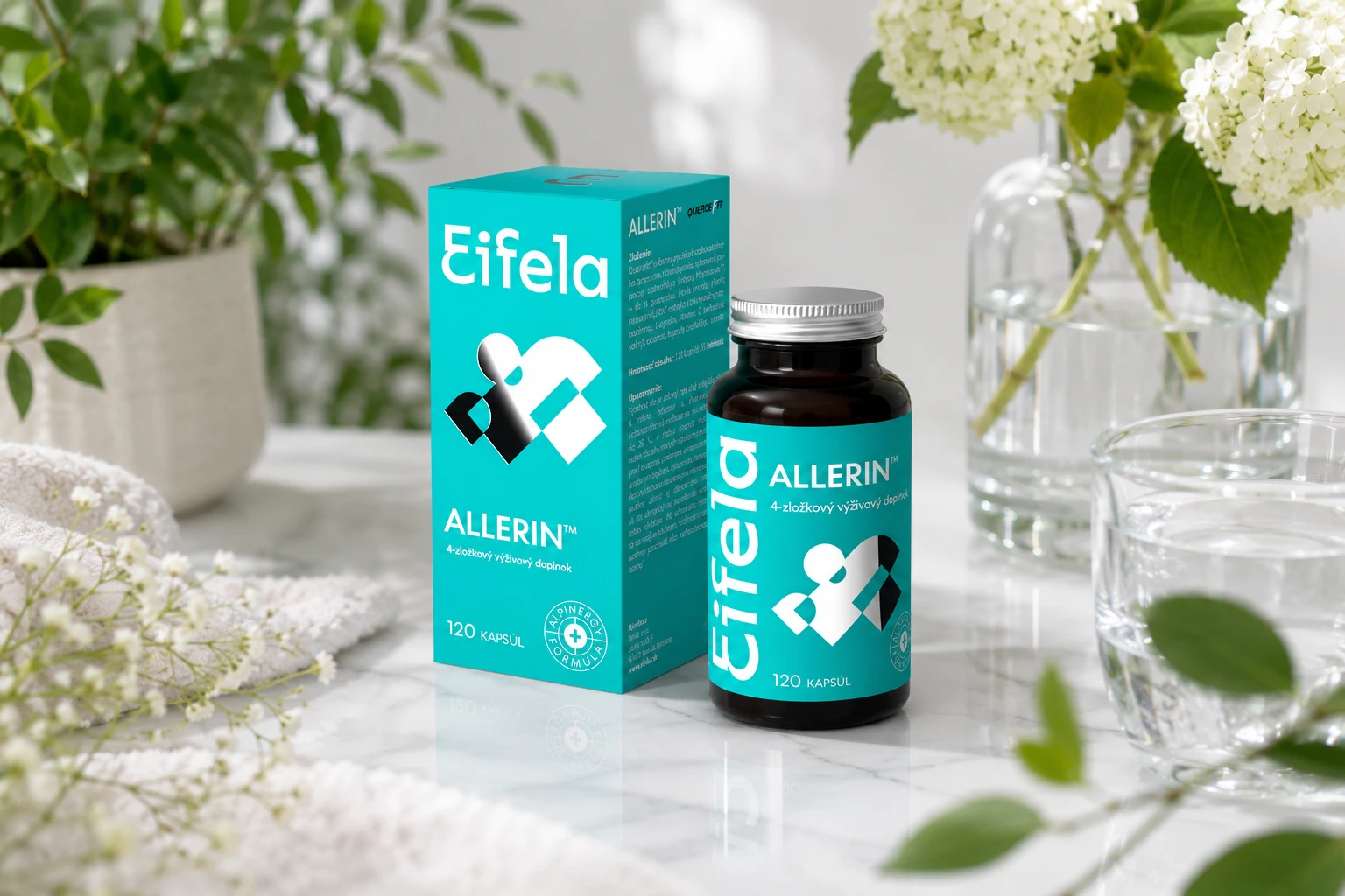 ALLERIN od Eifela – výživový doplnok na podporu organizmu počas alergickej sezóny.