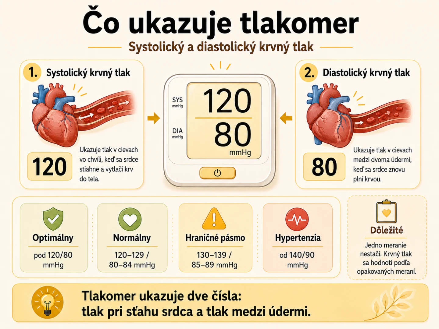 Čo ukazuje tlakomer. Systolický a diastolický krvný tlak